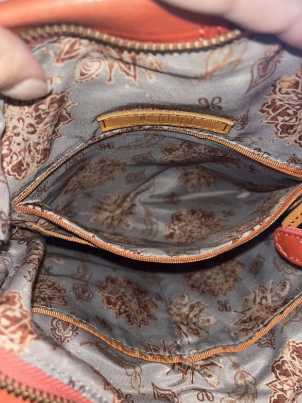 Beautiful HOBO
“Delilah"
Coral Leather Crossbody Bag - Picture 7 of 16